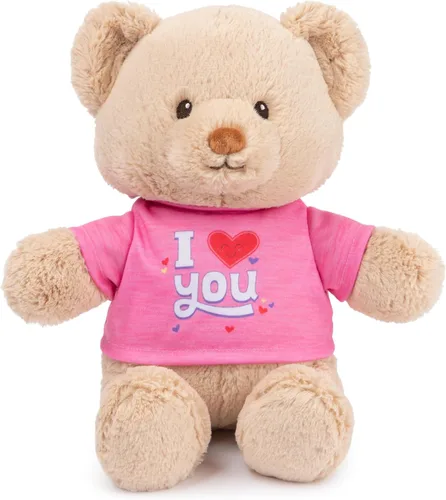 Miniatura 12 de GUND "Be Brave" Oso de Mensaje Sostenible con Camiseta Azul, Oso de Peluche Hecho de Materiales 100% Reciclados para Edades de 1 Año en Adelante