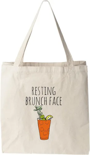 Miniatura 15 de Moonlight Makers 100% Cotton Canvas, Natural Tote Bag, Full-Color Tote, Funny Design - Beverage