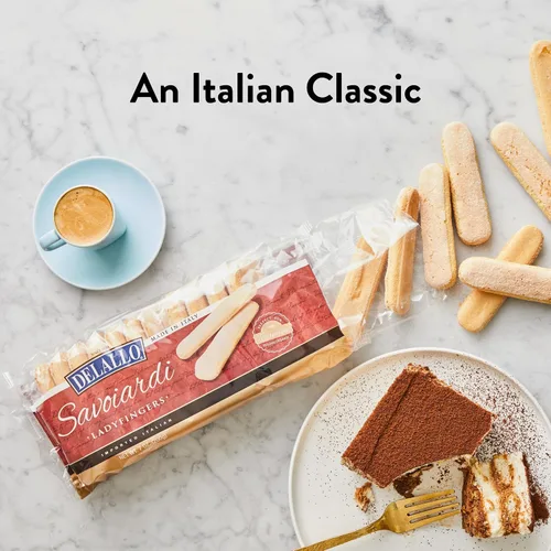 Miniatura 4 de DeLallo Savoiardi Lady Fingers, caja de 7.06 onzas, paquete de 6, para tiramisú, horneados en Italia