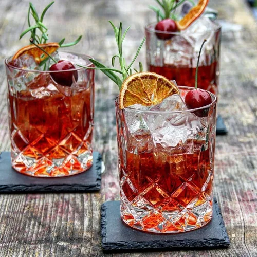 Miniatura 8 de HISTORY COMPANY Men's Bar at the Astor Crystal Old Fashioned Glasses Juego de 2 piezas - Vasos de whisky vintage (colección de caja de regalo)