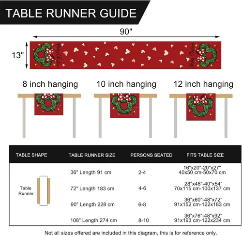 Miniatura 2 de Seliem Corona Navideña con Guirnalda de Mesa, Arco de Puntitos Rojos de Navidad, Decoración de Mesa de Cocina y Comedor, Decoración Navideña