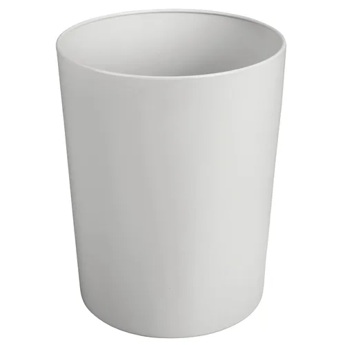 Miniatura 8 de mDesign Round Metal Small 1.7 Gallon Recycle Trash Can Wastebasket, Garbage Container Bin for Bathrooms, Kitchen, Bedroom, Home Office - Durable
