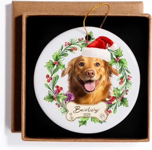 Miniatura 25 de Adornos de Navidad Personalizados 2025, Adornos con Fotos para Árbol de Navidad, Regalos Personalizados para Recién Nacidos, Parejas, Mujeres