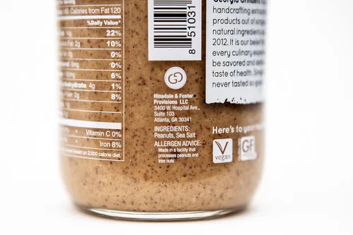 Miniatura 2 de Georgia Grinders Mantequilla de maní crujiente de 12 onzas (12 unidades) Georgia Grown Crunchy Gourmet mantequilla de maní, sin gluten, sin OMG
