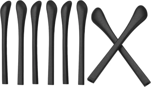 PATIKIL Puntas de extremo de gafas, gafas antideslizantes para orejas de calcetín de oído, manga de tubo de silicona para patas cuadradas de metal