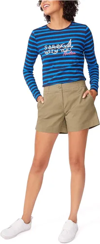 Miniatura 2 de Nautica Pantalones cortos cómodos de algodón elástico a medida para mujer