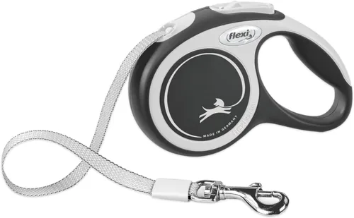 Miniatura 9 de FLEXI Nuevas Correas Retractiles de Cinta Cómoda para Perros Pequeños de Hasta 26 libras – 10 pies, Azul Correa para Mascotas sin Enredos