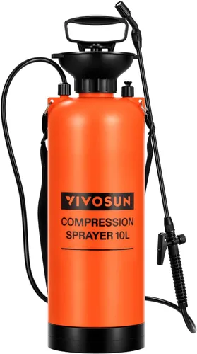 Miniatura 10 de VIVOSUN Pulverizador a presión de bomba de 1.35 galones, botella de agua a presión para césped y jardín con correa ajustable para el hombro