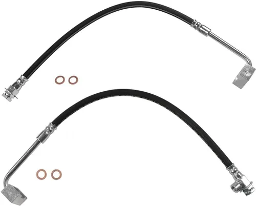 2 piezas de manguera hidráulica de freno delantero para Ford F-250 1990 1991 1992 1993 1994 compatible con Ford F-350 1990 1991 1992 1993 1994