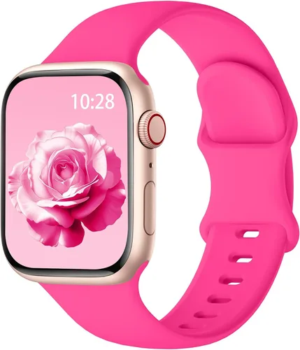Miniatura 20 de Correa de silicona deportiva compatible con bandas de Apple Watch de 38mm 40mm 41mm 42mm 44mm 45mm 46mm 49mm para mujeres y hombres, correa