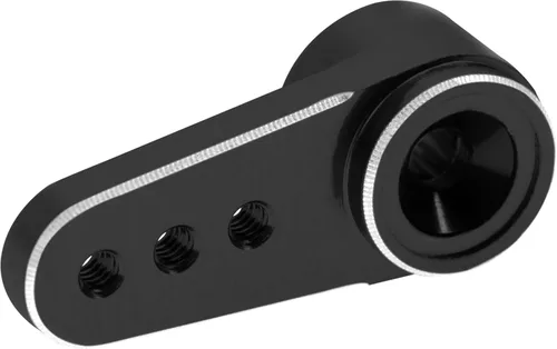 Miniatura 5 de Paquete de 3 bocinas servo de aluminio 15T para servo a control remoto compatibles con Emax ES08MA Servo Fit para Axial SCX24 1/24 RC Crawler (negro)