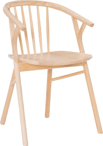 Miniatura 19 de Linon Breeanne - Silla de comedor con respaldo y silla de montar Windsor color negro