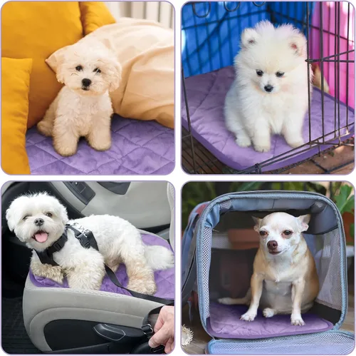 Miniatura 27 de Paquete de 4 Almohadillas Autocalentables para Gatos, Alfombrilla Autocalentable para Perros que Refleja el Calor Corporal, Almohadilla Térmica