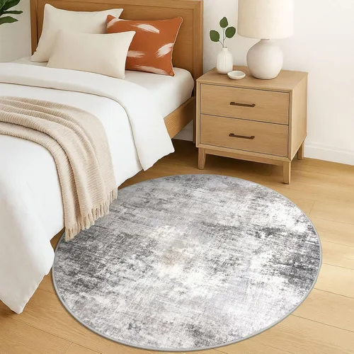 Miniatura 390 de IOHOUZE Alfombra abstracta lavable de 3 x 12 pies para pasillos, antideslizante para cocina, camino de entrada de lana sintética para interiores