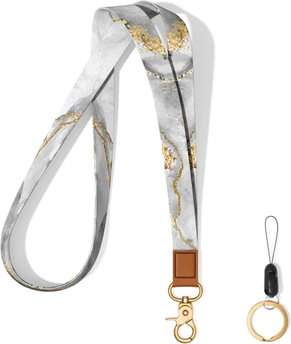 Miniatura 23 de Llavero con cordón para el cuello, llavero con correa larga para mujeres y hombres, llaves del automóvil, insignias de identificación, tarjeta