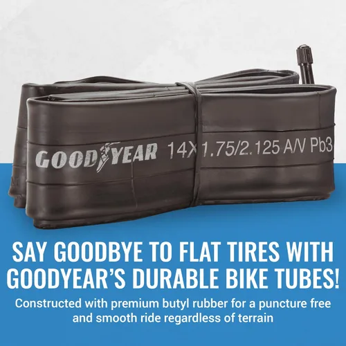 Miniatura 3 de Tubo de Bicicleta Goodyear con Goma de Butilo - Tubos de Bicicleta Confiables para Ciclismo Premium