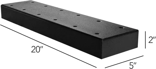 Miniatura 2 de Mail Boss 7144 Barra esparcidora de caja para aplicaciones de dos buzones, 2, color negro