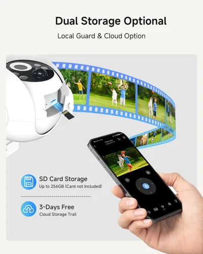 Miniatura 6 de Noorio Cámara de seguridad solar inalámbrica para exteriores, cámara WiFi con batería de 2K/4MP para seguridad en el hogar con panel solar de 5 W