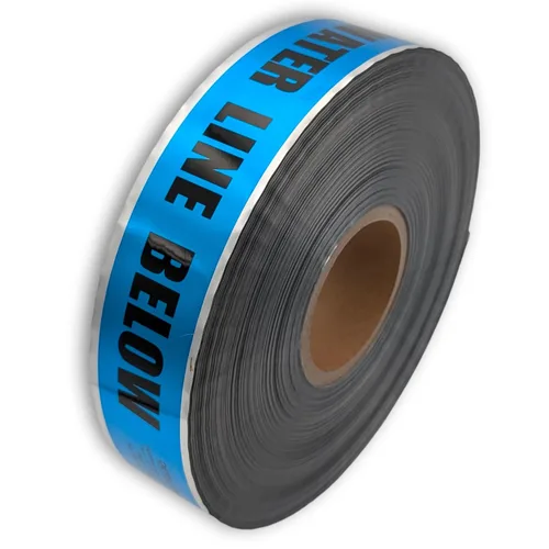Miniatura 2 de ACE Supply Cinta detectable de línea de agua subterránea, cinta subterránea detectable - 2 pulgadas x 1000 pies de longitud, 5 mil - Cinta