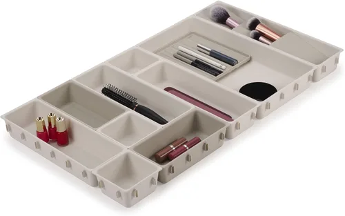 Miniatura 10 de Joseph Joseph 75005 Viva Organizador de Almacenamiento de Maquillaje y Cosméticos con Cajón, Grande con Espejo, Concha, Crema