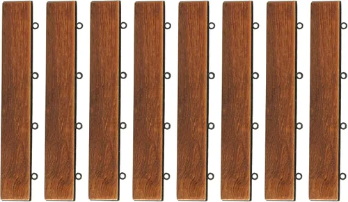 Miniatura 7 de Bare Decor EZ-Floor en madera maciza de teca, 1 baldosa solamente, listones largos
