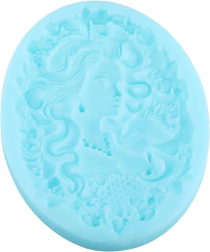 Miniatura 5 de Moldes de silicona para fondant de avatar de sirena, para decoración de pasteles, decoración de cupcakes, pasta de caramelo de chocolate, pasta