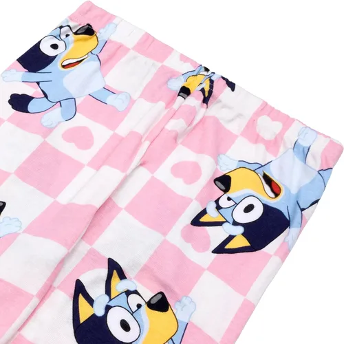 Miniatura 5 de Bluey Conjunto de pijama de algodón ajustado de 4 piezas, suave y lindo para niñas