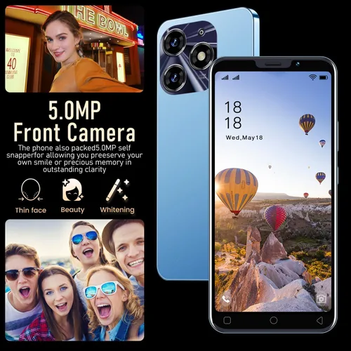 Miniatura 4 de Teléfono móvil 3G, pantalla de 5.0 pulgadas, sistema operativo Android 9.0, 16 GB ROM (SD a 128 GB), cámaras duales Dual SIM, teléfonos celulares