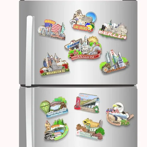 Miniatura 4 de Imán de Anaheim de Estados Unidos para nevera, de madera, 3D, monumentos, viajes, coleccionables, recuerdos, decoración hecha a mano 2