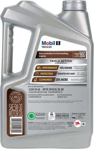 Miniatura 3 de Mobil 1 Aceite de motor 5W-30, 5 cuartos de galón Completamente sintético Para camionetas y SUV Juego de 2
