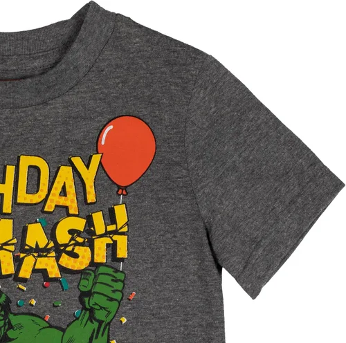 Miniatura 8 de Marvel Avengers Spider-Man Capitán América Hulk Camiseta de cumpleaños de niño a niño grande