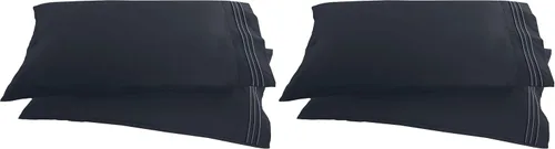 Miniatura 41 de Elegant Comfort ® Diseño de Cadena de 1500 Hilos, Calidad Egipcia de Lujo, Sedoso, Suave, Resistente a Arrugas y Decoloración, 2 Fundas de Almohada