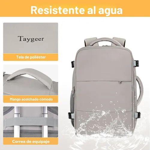Miniatura 7 de Taygeer Mochila Bolso para Laptop para Mujeres, Mochila para Artículos Esenciales Universitarios con Compartimento para Laptop de 15.6 pulgadas