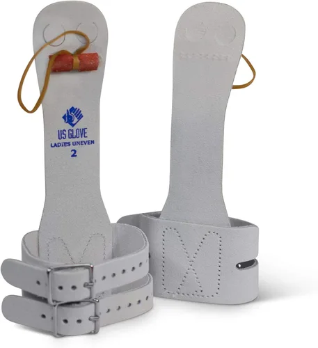 Miniatura 7 de US Glove - Calleras de gimnasia para barras asimétricas para mujeres, agarres de cuero, gancho y bucle, tamaño 00 (5 3/8"), fabricadas en EE. UU