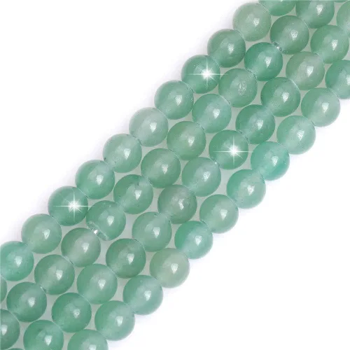 Miniatura 137 de GEM-Inside - Cuentas redondas de ágata de ónix azul claro natural de 0.394 pulgadas (0.394 in) con agujero grande para hacer joyas, suministros