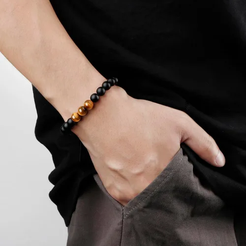 Miniatura 3 de Pulsera de regalos para hombres para papá hijo mi hombre novio marido hermano nieto abuelo papá bonus sobrino tío cumpleaños día del padre