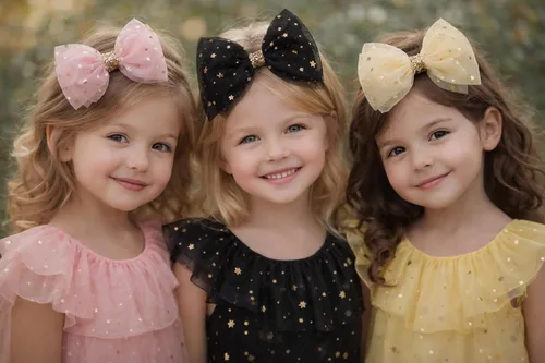 Miniatura 5 de lazos elegantes para niña 2 piezas, color negro, cinta de grosgrin y tul brillante, tamaño pequeño de 3 pulgadas, para niñasñy adolescentes