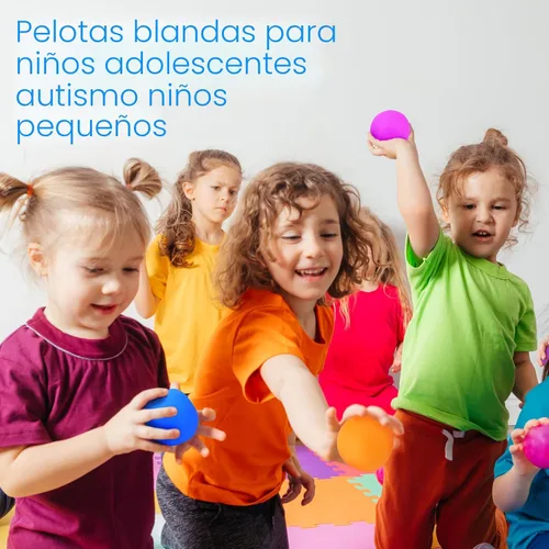 Miniatura 4 de Pelotas estrujables para niños y adultos: paquete de 18 bolas elásticas para aliviar el estrés nerviosismo, terapia de manos, pelota sensorial