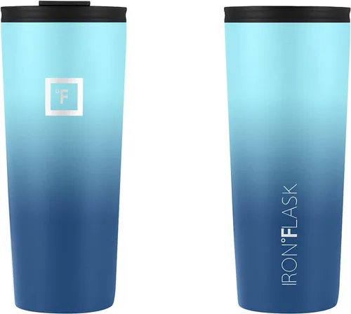 Miniatura 4 de IRON °FLASK Taza clásica - Botella de agua de acero inoxidable aislada al vacío, de doble pared, taza para beber, taza de viaje aislada