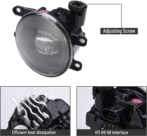Miniatura 3 de SIEMID Nueva Generación Lámpara Antiniebla LED – Adaptación y Mejora para Toyota 4Runner, Tacoma, Tundra, RAV4, C-HR, Highlander, Venza, Sienna