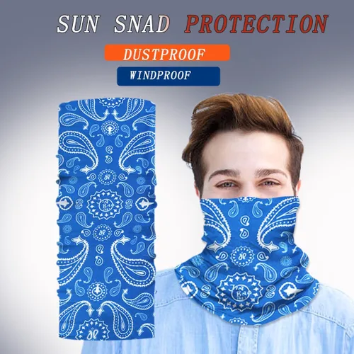 Miniatura 3 de Polaina para el cuello Máscara Bufanda para la cara Bandana Cobertura de tubo Tocado Pasamontañas Diadema Envoltura para la cabeza para hombres