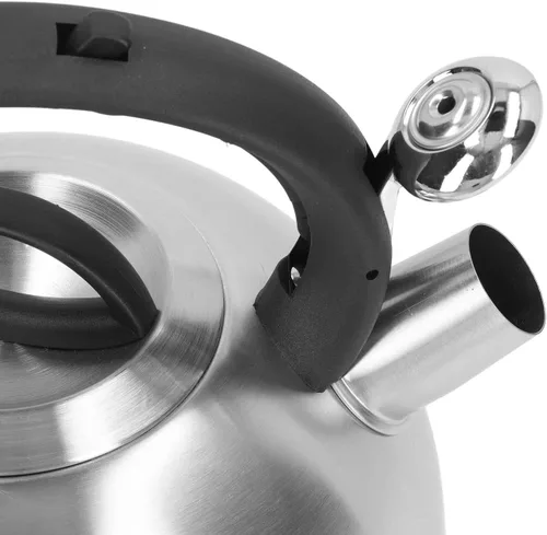 Miniatura 9 de Hervidor de té silbante de 3 litros, hervidor de té silbante, tetera de acero inoxidable, calentamiento rápido con botones de un solo toque