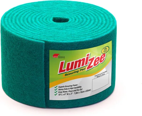 Miniatura 8 de Almohadilla de fregado resistente de 19 pies de tamaño ultra grande, color marrón, 19 x 6 x 0.3 pulgadas (19.7 ft x 5.9 in x 0.315 in), manchas