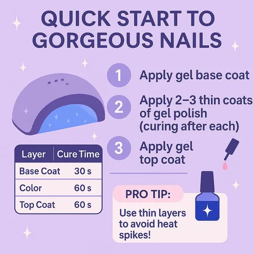 Miniatura 7 de Lámpara de uñas LED UV de 120 W para uñas de gel - Secador de uñas profesional con 4 temporizadores, pantalla LCD, sensor automático y modo de bajo