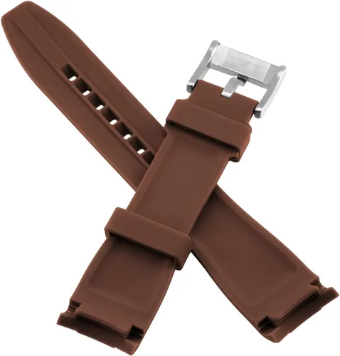 Miniatura 3 de YISIWERA Correa de reloj de silicona de alta calidad con extremos curvados universales de goma para hombres y mujeres de 0.709in, 0.787in, 0.866in