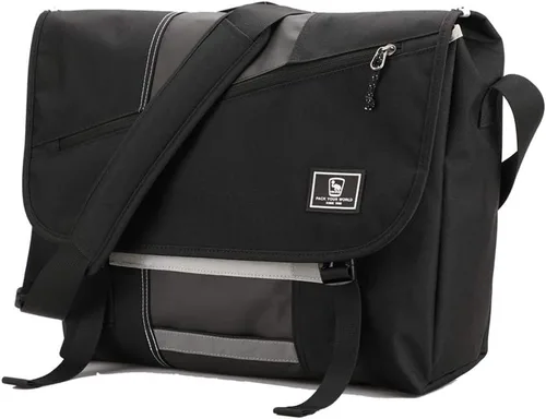 Miniatura 7 de OIWAS Bolsa tipo mensajero para hombre, 15.6 pulgadas, para laptop, bolsa cruzada para hombre, maletín para computadora, grande, trabajo, viajes