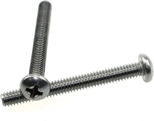 Miniatura 4 de MEETOOT 35 tornillos de máquina #8-32 x 1-1/2 pulgadas, tornillos de máquina empotrados cruzados, tornillos Phillips para pomo de cajón de gabinete