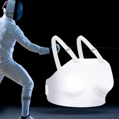 Miniatura 6 de Protector de pecho para adultos y niños, correa ajustable para karate, esgrima deportiva, herramienta de protección para béisbol, rugby, boxeo