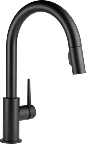 Miniatura 11 de Delta Faucet Trinsic - Grifo de cocina de níquel cepillado, grifos de cocina con rociador extraíble, grifo para fregadero de cocina con acoplamiento