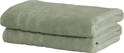 Miniatura 40 de Mosobam Juego de 4 toallas turcas de lujo de 35 x 70 pulgadas, color gris claro (gris), viscosa de bambú de 24.69 oz/m² y algodón peinado turco